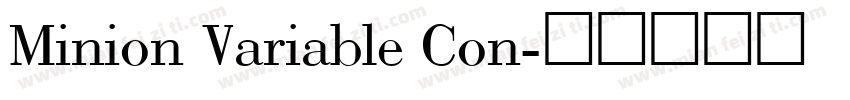 Minion Variable Con字体转换